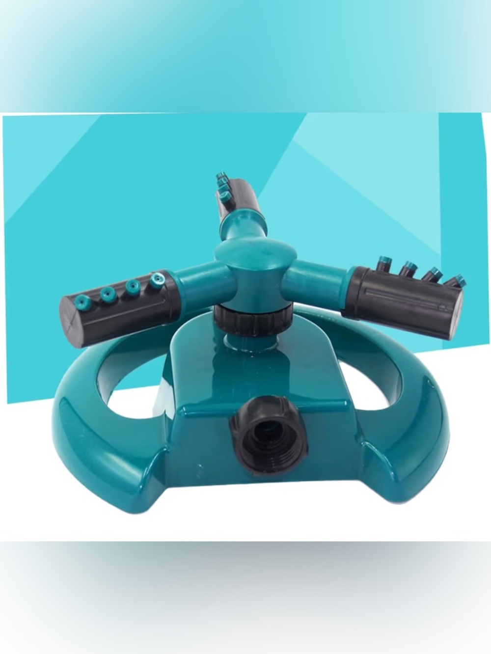 Lot of 2 Lawn Sprinklers 3 Arm Rotary Adjustable Garden Water Sprayer New - Picture 9 of 11